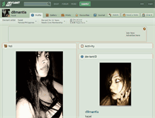 Tablet Screenshot of d8mantia.deviantart.com