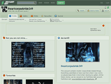 Tablet Screenshot of iheartcorpsebride249.deviantart.com