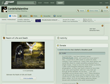 Tablet Screenshot of cordeliavalentine.deviantart.com