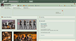 Desktop Screenshot of damnedink.deviantart.com