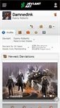 Mobile Screenshot of damnedink.deviantart.com