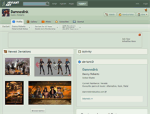 Tablet Screenshot of damnedink.deviantart.com