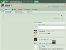 Tablet Screenshot of gazlover12.deviantart.com