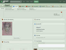 Tablet Screenshot of chyyx3.deviantart.com