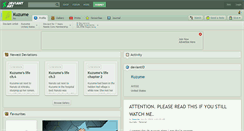 Desktop Screenshot of kuzume.deviantart.com