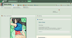 Desktop Screenshot of flame-champ.deviantart.com