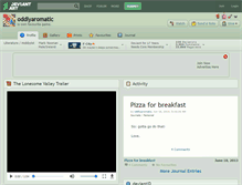 Tablet Screenshot of oddlyaromatic.deviantart.com