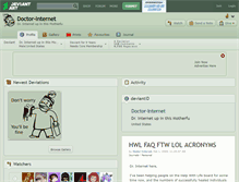 Tablet Screenshot of doctor-internet.deviantart.com