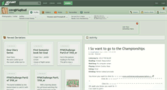 Desktop Screenshot of cowgirlupbud.deviantart.com