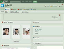 Tablet Screenshot of caribah2o.deviantart.com