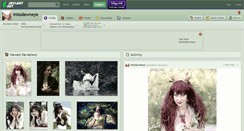 Desktop Screenshot of missdawneye.deviantart.com