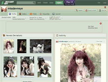 Tablet Screenshot of missdawneye.deviantart.com