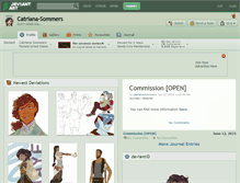 Tablet Screenshot of catriana-sommers.deviantart.com