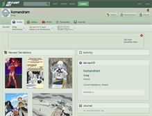 Tablet Screenshot of komandram.deviantart.com