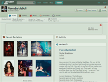 Tablet Screenshot of fiercebarbiedoll.deviantart.com