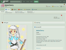 Tablet Screenshot of meloncherry.deviantart.com