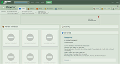 Desktop Screenshot of preserver.deviantart.com
