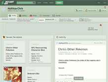 Tablet Screenshot of mythica-chris.deviantart.com