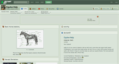 Desktop Screenshot of equine-help.deviantart.com