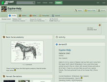 Tablet Screenshot of equine-help.deviantart.com