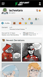 Mobile Screenshot of lacheetara.deviantart.com