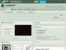 Tablet Screenshot of amynightingale.deviantart.com