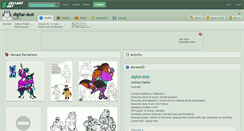 Desktop Screenshot of digital-dust.deviantart.com