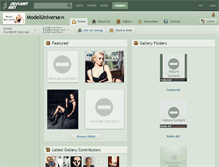 Tablet Screenshot of modeluniverse.deviantart.com