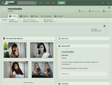 Tablet Screenshot of mymelodies.deviantart.com