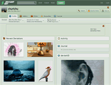 Tablet Screenshot of churichu.deviantart.com