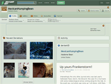 Tablet Screenshot of mexicanhumpingbean.deviantart.com
