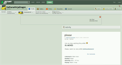 Desktop Screenshot of kathananinjadragon.deviantart.com