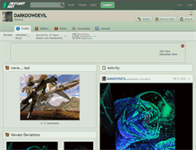Tablet Screenshot of darkdowdevil.deviantart.com