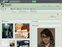 Tablet Screenshot of ilikeyoai25.deviantart.com