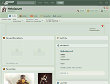 Tablet Screenshot of nekosazumi.deviantart.com
