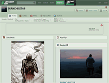 Tablet Screenshot of burnchrist69.deviantart.com