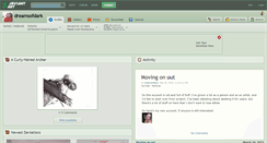 Desktop Screenshot of dreamsofdark.deviantart.com