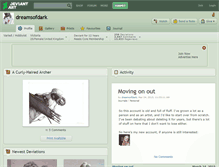 Tablet Screenshot of dreamsofdark.deviantart.com