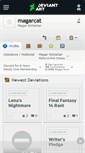 Mobile Screenshot of magarcat.deviantart.com