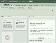 Tablet Screenshot of magarcat.deviantart.com