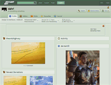 Tablet Screenshot of dahri.deviantart.com