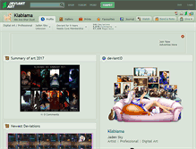 Tablet Screenshot of klabiama.deviantart.com