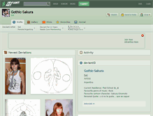 Tablet Screenshot of gothic-sakura.deviantart.com