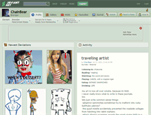 Tablet Screenshot of chainbear.deviantart.com
