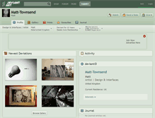 Tablet Screenshot of matt-townsend.deviantart.com