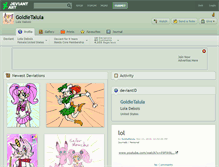 Tablet Screenshot of goldietalula.deviantart.com