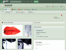 Tablet Screenshot of benjaminr.deviantart.com