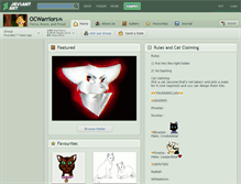 Tablet Screenshot of ocwarriors.deviantart.com