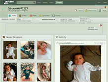 Tablet Screenshot of crimsonwolf2223.deviantart.com