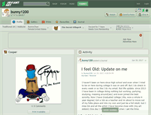 Tablet Screenshot of bunny1200.deviantart.com